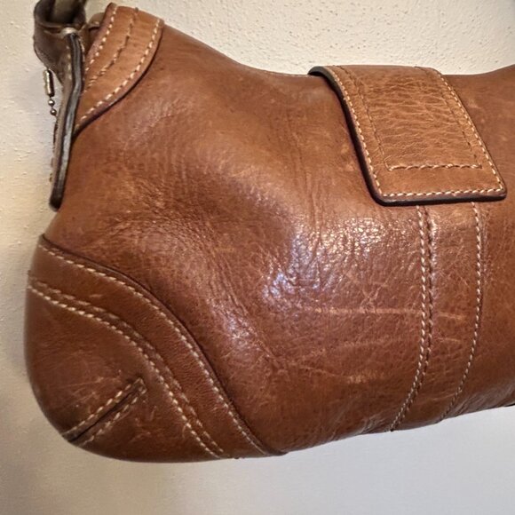 Vintage Coach 10317 Soho Buckle Braided Leather Mini Shoulder Bag Brown - Picture 14 of 16